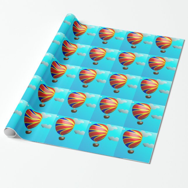 Papier Cadeau Ballotte à air chaud (Déroulé)