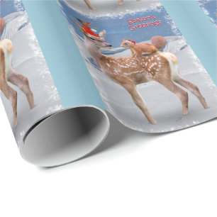 Papier Cadeau Bambi et papier d'emballage d'amis - Noël