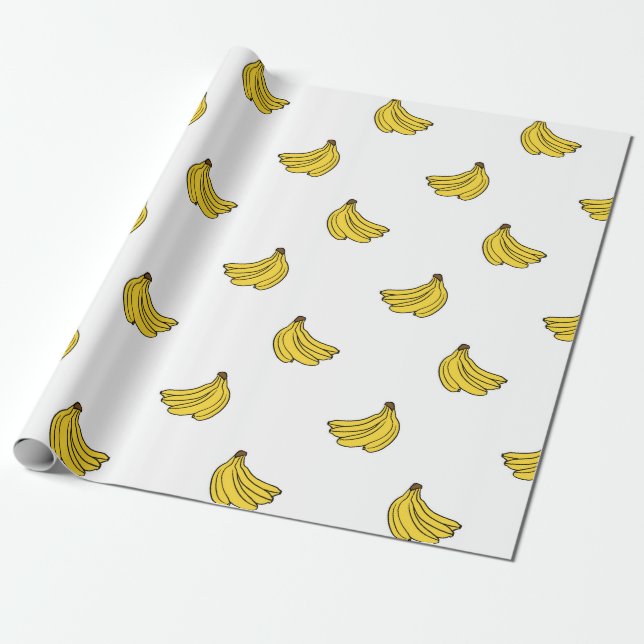 Papier Cadeau Banana Motif 1 (Déroulé)