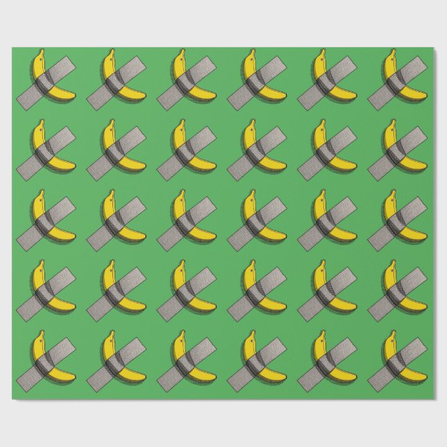 Papier Cadeau Banane Pop Art et Graphisme de Ruban Adhésif avec  (Plat)