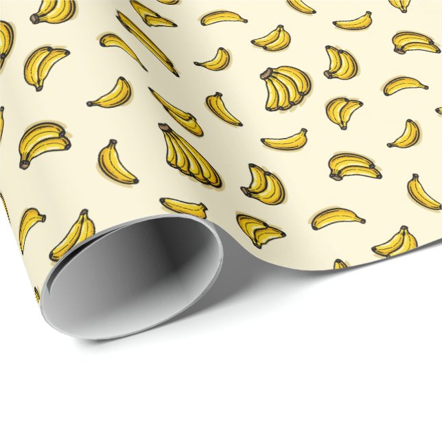 Papier Cadeau Bananes (Coin rond)