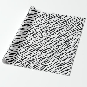 Papier Cadeau Bande blanche de Tiger Impression