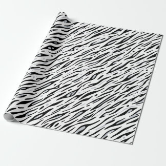 Papier Cadeau Bande blanche de Tiger Impression