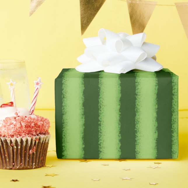 Papier Cadeau Bande de pastèque (grande échelle) (Fête d'anniversaire)