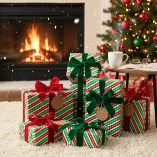 Papier Cadeau Bande sucre de canne