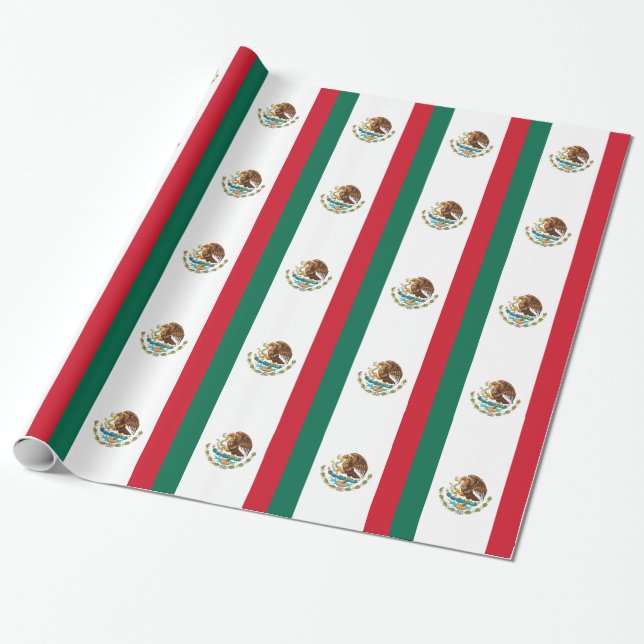 Papier Cadeau Bandera de México - Drapeau du Mexique - Drapeau d (Déroulé)