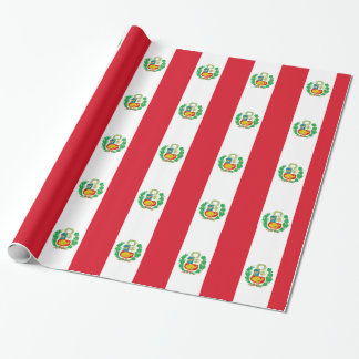 Papier Cadeau Bandera del Perú - drapeau du Pérou
