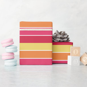 Papier Cadeau Bandes colorées
