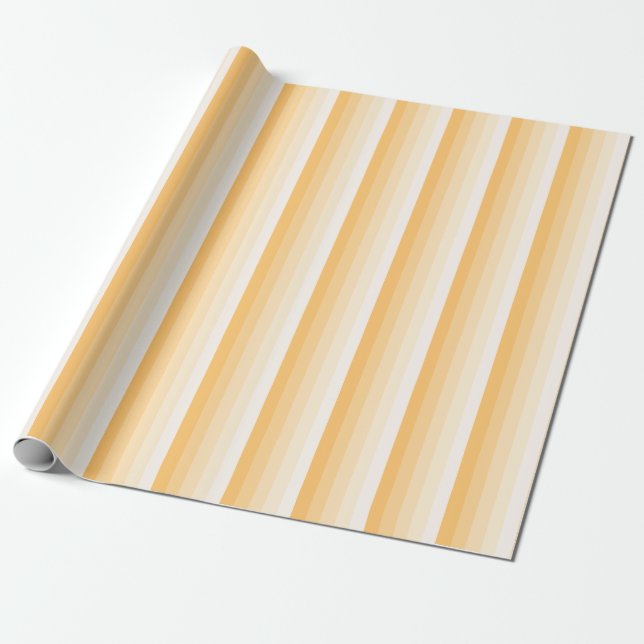 Papier Cadeau Bandes d'ombre jaune (Déroulé)