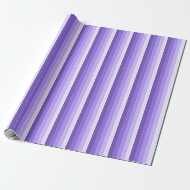 Papier Cadeau Bandes d'ombre violette (Déroulé)
