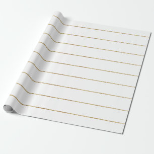 Papier Cadeau Bandes d'or