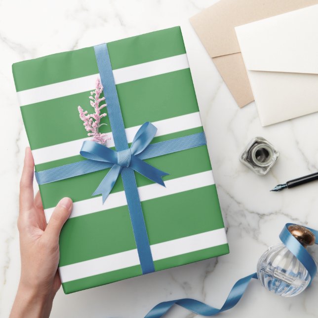 Papier Cadeau Bandes vertes (Cadeaux)