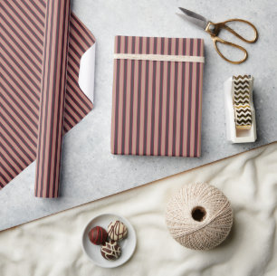 Papier Cadeau Bandes verticales géométriques du cercle royal col
