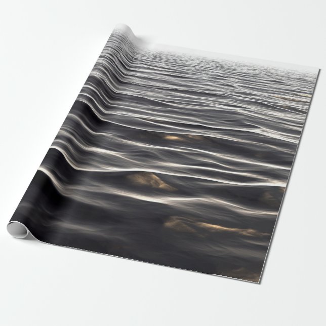 Papier Cadeau Bannière texture eau arrière - plan (Déroulé)