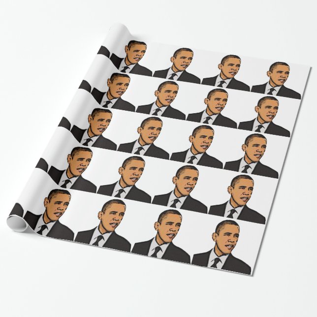Papier Cadeau Barack Obama (Déroulé)