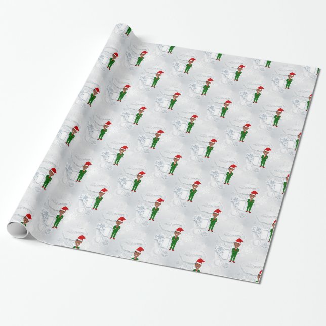 Papier Cadeau barack obama père Noël (Déroulé)