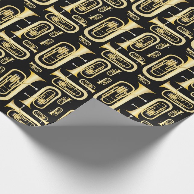 Papier Cadeau Baritone Musician Band Teacher Wrapper Paper (Coin)