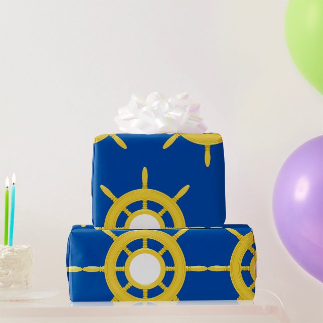 Papier Cadeau Barre à roue de navire (Créateur téléchargé)