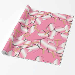 Papier Cadeau Bars à crème glacée napolitaine-Paille-Van-CADEAU