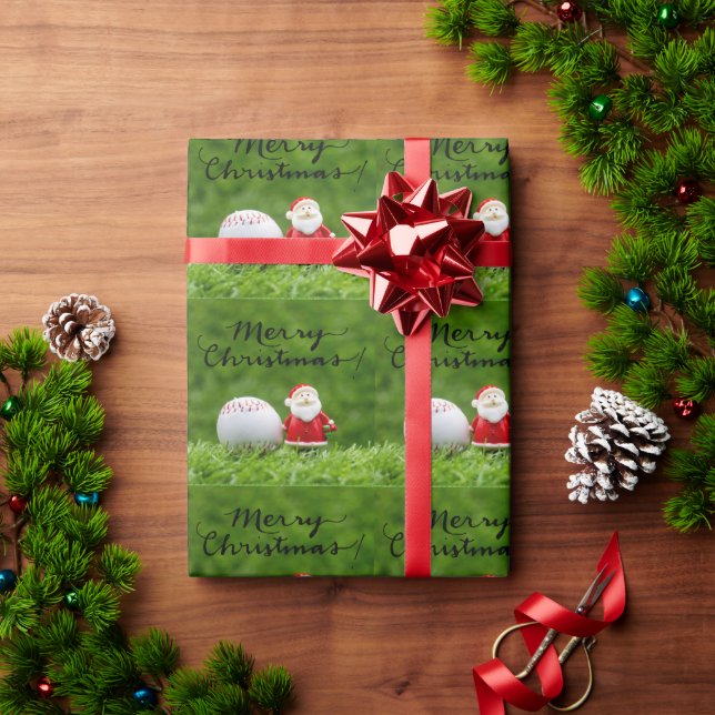 Papier Cadeau Baseball pour Noël (Cadeau de vacances)