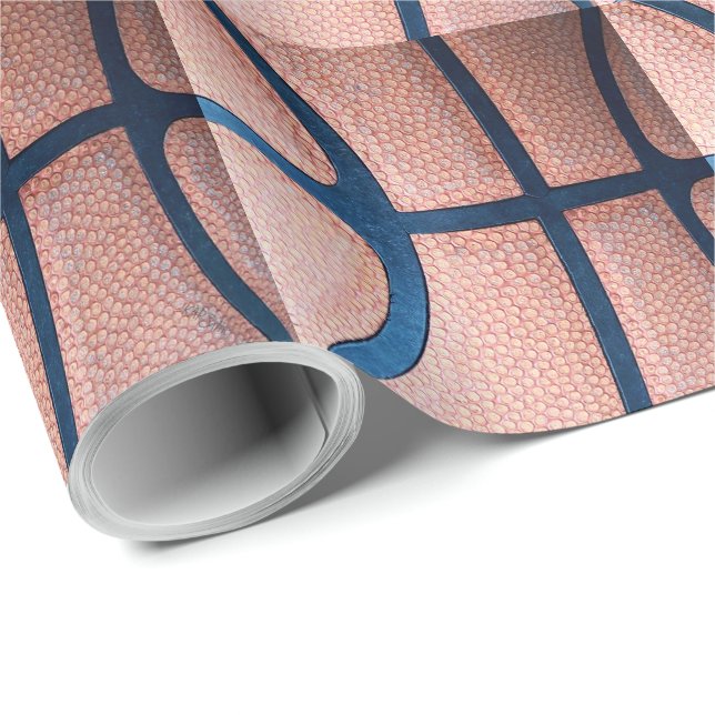 Papier Cadeau Basket-ball (Coin rond)