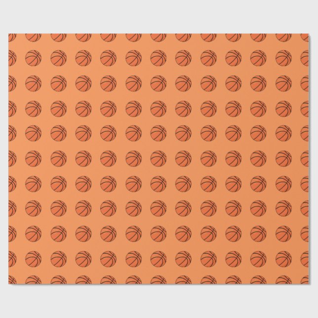 Papier Cadeau Basket-ball (Plat)