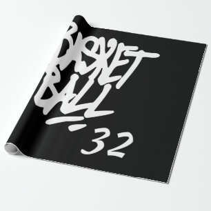 Papier Cadeau Basket-ball Sport sportif Numéro 32