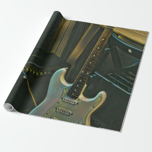Papier Cadeau basse acoustique guitare électrique cadeau