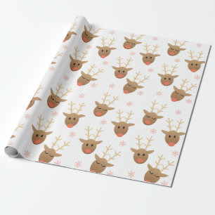 Papier Cadeau Bassin à neige Motif Orange Brown