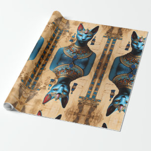 Papier Cadeau Bastet l'ancien Dieu égyptien des chats