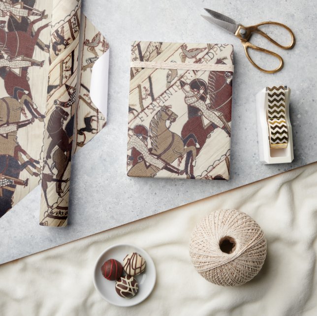 Papier Cadeau Bataille d'Hastings - Chevaliers normands (Artisanat)