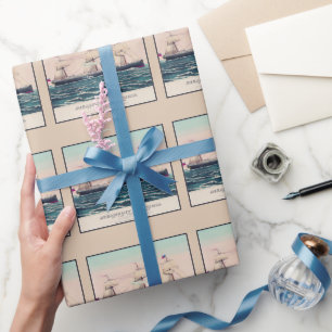 Papier Cadeau Bateau à vapeur Victoria de la ligne d'Ancres, 187