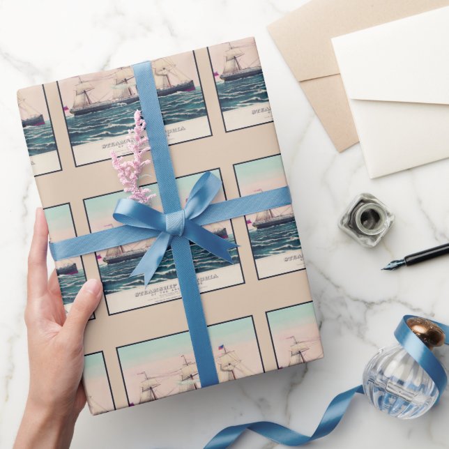 Papier Cadeau Bateau à vapeur Victoria de la ligne d'Ancres, 187 (Cadeaux)