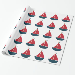 Papier Cadeau Bateau à voile