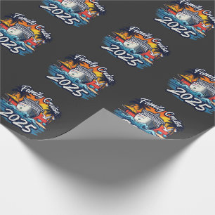 Papier Cadeau Bateau Family Cruise 2025 Family Matching