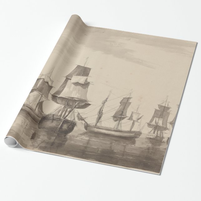 Papier Cadeau Bateaux du 26 juin 1776 (Déroulé)