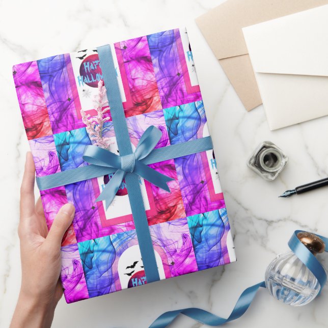 Papier Cadeau Bateaux Éffrayant effrayant mignon rose moderne Ha (Cadeaux)