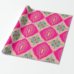Papier Cadeau batik bantul de différentes couleurs, Batik est un