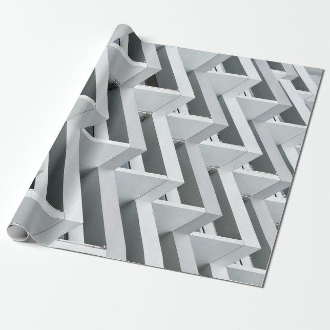 Papier Cadeau Bâtiment Abstrait (Déroulé)