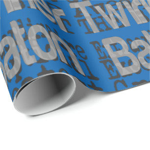 Papier Cadeau Baton Twirler Extraordinaire