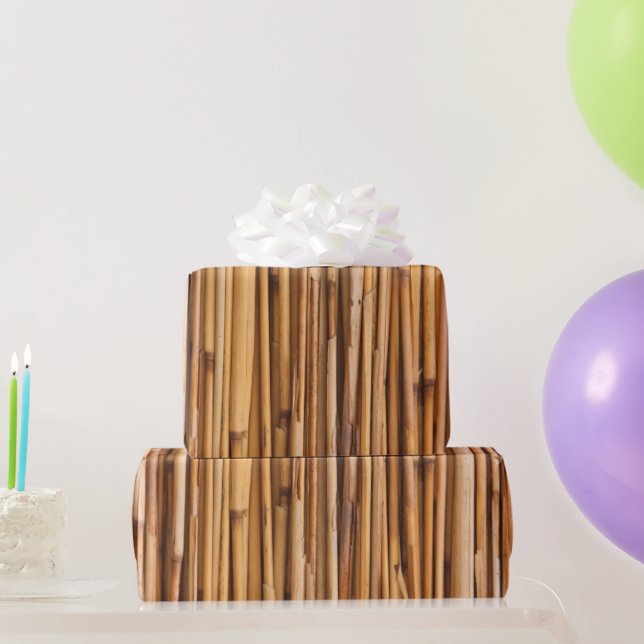 Papier Cadeau Bâtons en bambou (Cadeaux de fête)