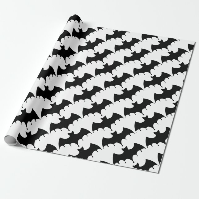 Papier Cadeau Batte noire (Déroulé)