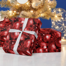 Baubles de Noël rouges