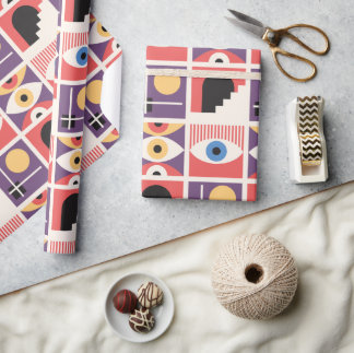 Papier Cadeau Bauhaus Mid Century Moderne