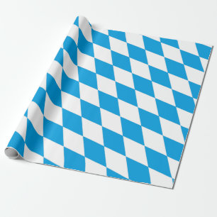 Papier Cadeau Bavière Allemagne Drapeau Diamant Design