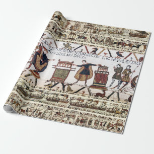 Papier Cadeau BAYEUX TAPESTRY Harold a prêté serment sur les rel