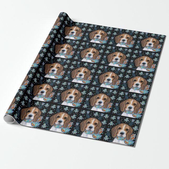 Papier Cadeau Beagle        (Déroulé)