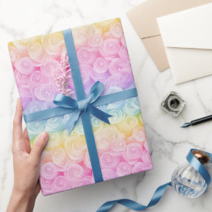 Papier Cadeau Beau Arc-en-ciel coloré sans motif