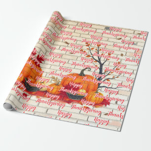 Papier Cadeau Beau Bon thanksgiving moderne automne