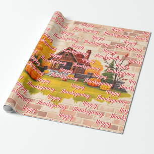 Papier Cadeau Beau Bon thanksgiving populaire automne